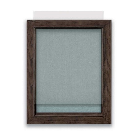 United Visual Products Indoor Enclosed Combo Board, 72"x36", Gold Frame/Blue & Buff UVCB7236G-BLUE-BUFF